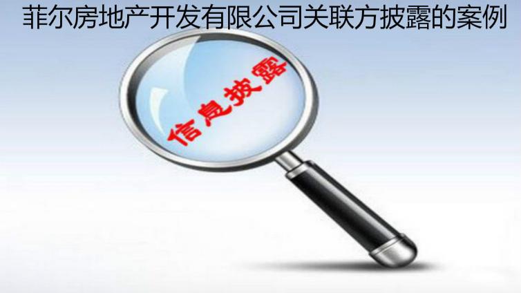 菲爾房地產(chǎn)開發(fā)有限公司關(guān)聯(lián)方披露的案例